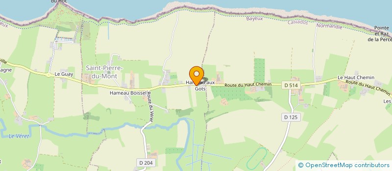 localisation de l'entreprise MONSIEUR OLIVIER LECHARPENTIER  GRANDCAMP-MAISY