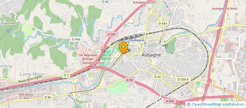 localisation de l'entreprise MONSIEUR OLIVIER LECHIEN à AUBAGNE