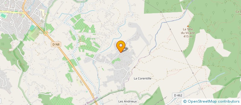 localisation de l'entreprise MONSIEUR OLIVIER LECLERC  LE BEAUSSET