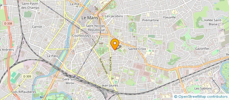 localisation de l'entreprise MONSIEUR OLIVIER LECLERC à LE MANS