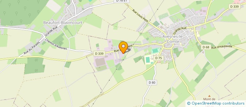 localisation de l'entreprise MONSIEUR OLIVIER LECLERCQ  AVESNES-LE-COMTE