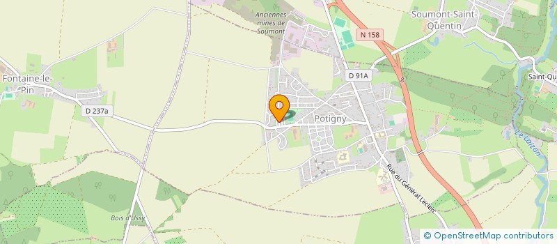 localisation de l'entreprise MONSIEUR OLIVIER LECLERCQ  POTIGNY