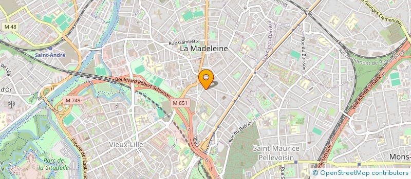 localisation de l'entreprise MONSIEUR OLIVIER LECLERCQ à LA MADELEINE