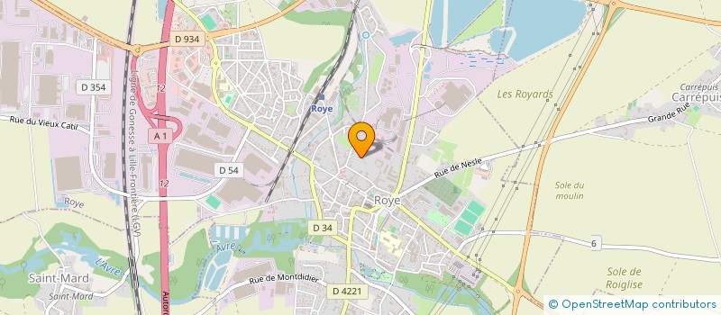 localisation de l'entreprise MONSIEUR OLIVIER LECLERCQ  ROYE