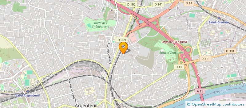 localisation de l'entreprise MONSIEUR OLIVIER LECOMPTE  ARGENTEUIL