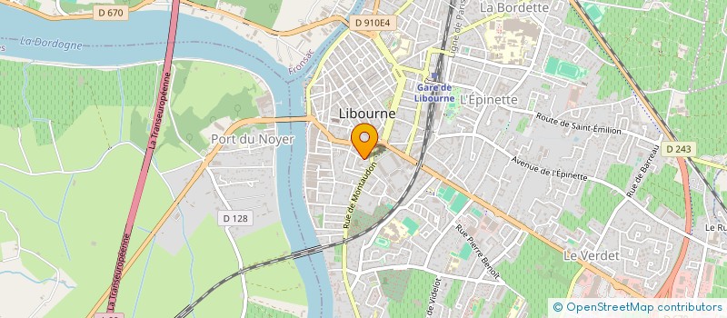 localisation de l'entreprise MONSIEUR OLIVIER LECOMTE  LIBOURNE