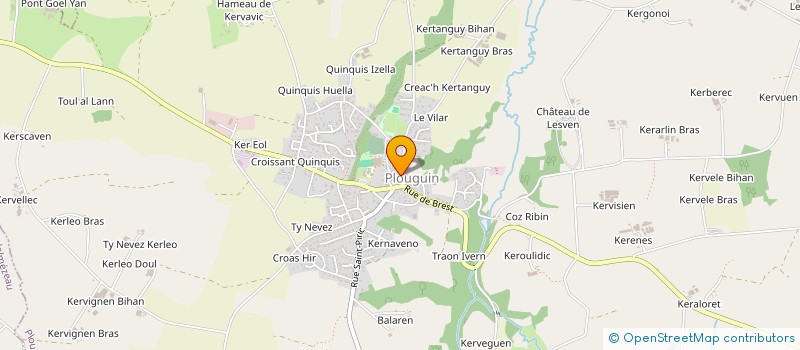 localisation de l'entreprise MONSIEUR OLIVIER LECONTE  PLOUGUIN