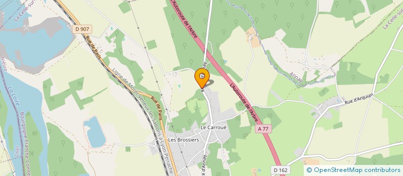 localisation de l'entreprise MONSIEUR OLIVIER LECOURT  LA CELLE-SUR-LOIRE