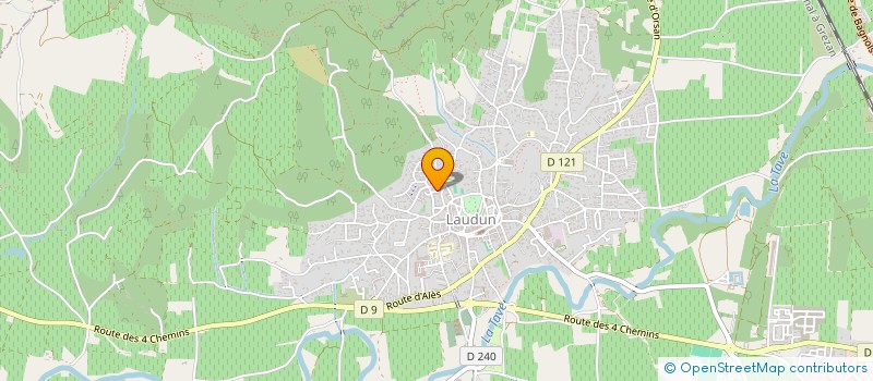 localisation de l'entreprise MONSIEUR OLIVIER LEDROIT  LAUDUN-L'ARDOISE