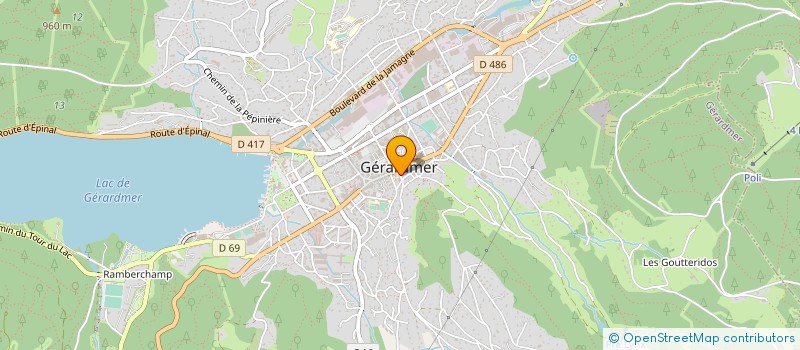 localisation de l'entreprise MONSIEUR OLIVIER LEDUC à GERARDMER