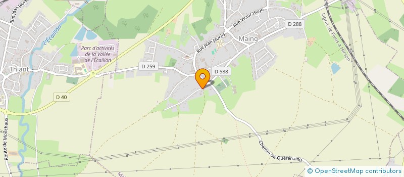 localisation de l'entreprise MONSIEUR OLIVIER LEFEBVRE  MAING