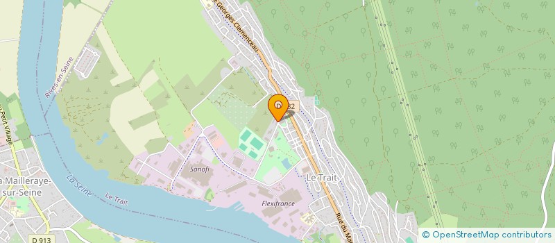 localisation de l'entreprise MONSIEUR OLIVIER LEFEBVRE  LE TRAIT