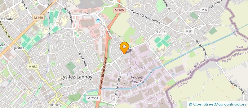 localisation de l'entreprise MONSIEUR OLIVIER LEFEBVRE  LYS-LEZ-LANNOY