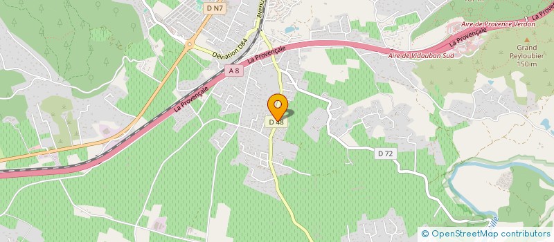 localisation de l'entreprise MONSIEUR OLIVIER LEFEVRE  VIDAUBAN