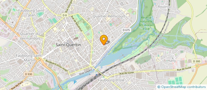 localisation de l'entreprise MONSIEUR OLIVIER LEFEVRE  SAINT-QUENTIN