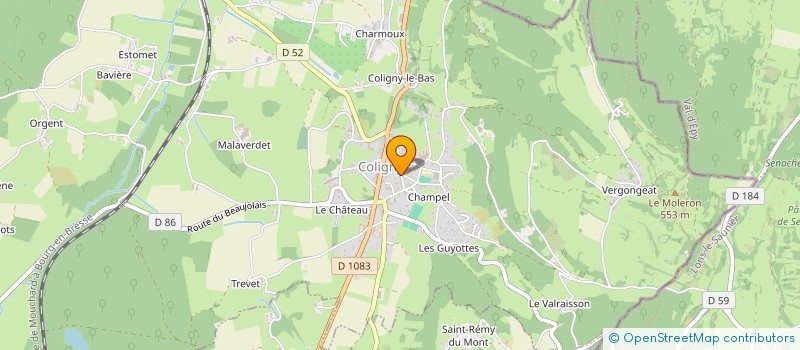 localisation de l'entreprise MONSIEUR OLIVIER LEFEVRE  COLIGNY