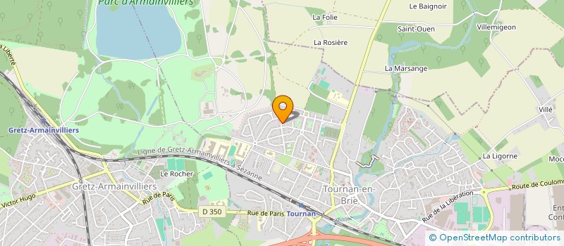 localisation de l'entreprise MONSIEUR OLIVIER LEGER  TOURNAN-EN-BRIE