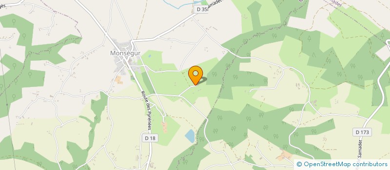 localisation de l'entreprise MONSIEUR OLIVIER LEGLISE  MONSEGUR
