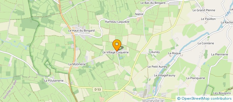 localisation de l'entreprise MONSIEUR OLIVIER LEGUELINEL  MUNEVILLE-LE-BINGARD