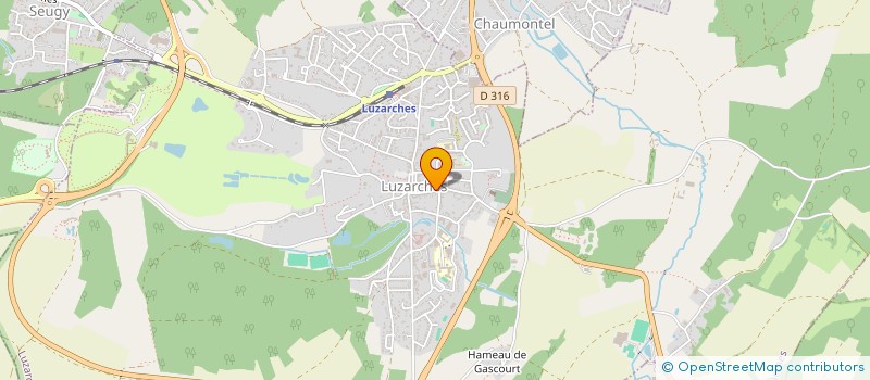 localisation de l'entreprise MONSIEUR OLIVIER LEITNER  LUZARCHES