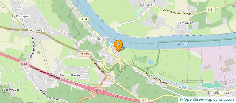 localisation de l'entreprise MONSIEUR OLIVIER LEMAITRE  LA BOUILLE