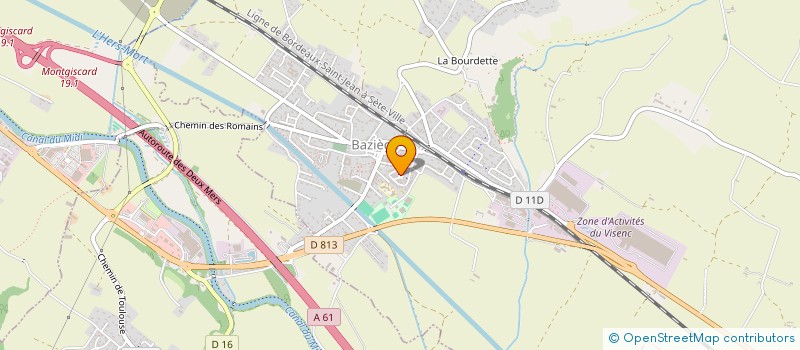 localisation de l'entreprise MONSIEUR OLIVIER LEMERLE  BAZIEGE