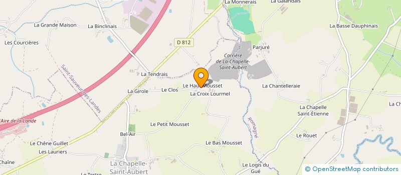 localisation de l'entreprise MONSIEUR OLIVIER LENDORMY  LA CHAPELLE-SAINT-AUBERT