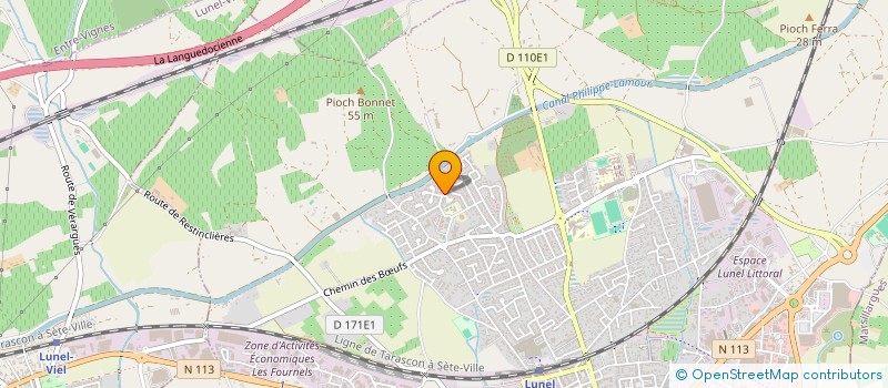 localisation de l'entreprise MONSIEUR OLIVIER LENOIR  LUNEL