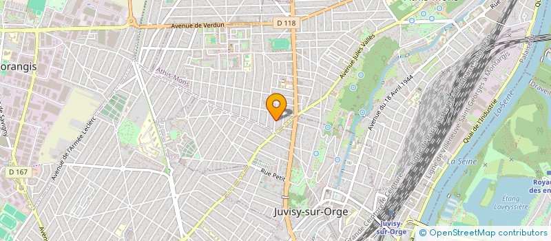 localisation de l'entreprise MONSIEUR OLIVIER LEPAGE  ATHIS-MONS