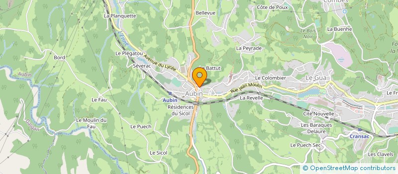 localisation de l'entreprise MONSIEUR OLIVIER LEPINE  AUBIN