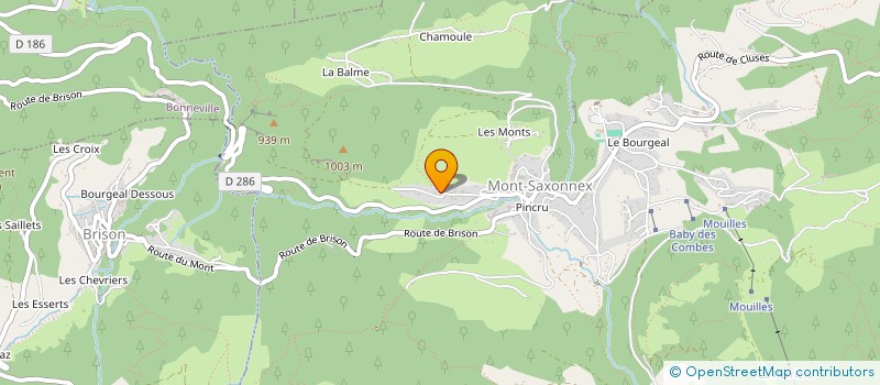 localisation de l'entreprise MONSIEUR OLIVIER LEPINE  MONT-SAXONNEX