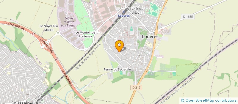 localisation de l'entreprise MONSIEUR OLIVIER LEPOROWSKI  LOUVRES