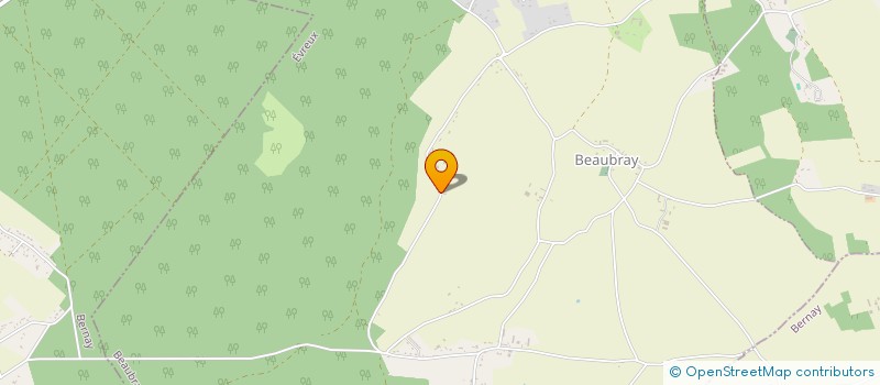 localisation de l'entreprise MONSIEUR OLIVIER LEREBOURG  BEAUBRAY
