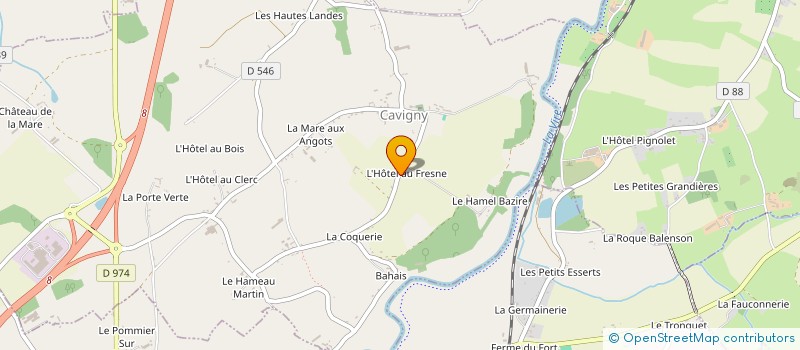 localisation de l'entreprise MONSIEUR OLIVIER LERONDEL  CAVIGNY