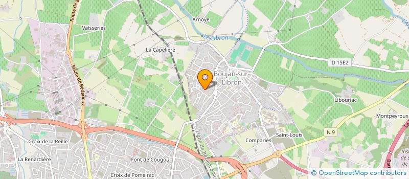 localisation de l'entreprise MONSIEUR OLIVIER LEROY  BOUJAN-SUR-LIBRON