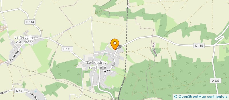 localisation de l'entreprise MONSIEUR OLIVIER LEROY  LE COUDRAY SUR THELLE