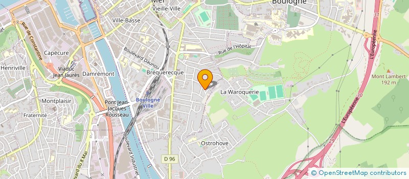 localisation de l'entreprise MONSIEUR OLIVIER LEROY  BOULOGNE-SUR-MER