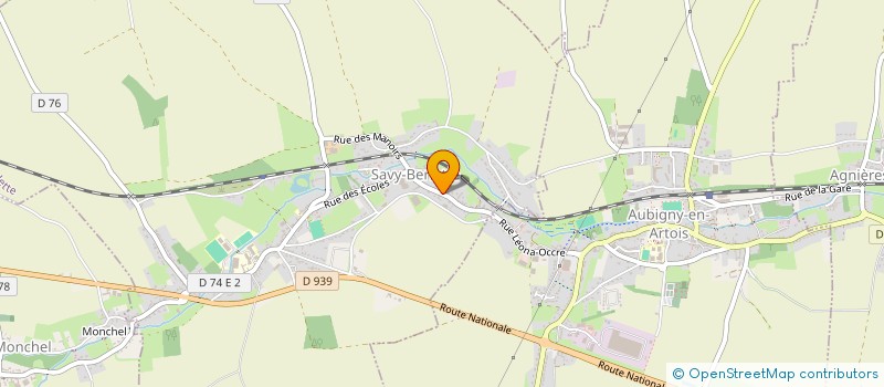 localisation de l'entreprise MONSIEUR OLIVIER LESAGE  SAVY-BERLETTE