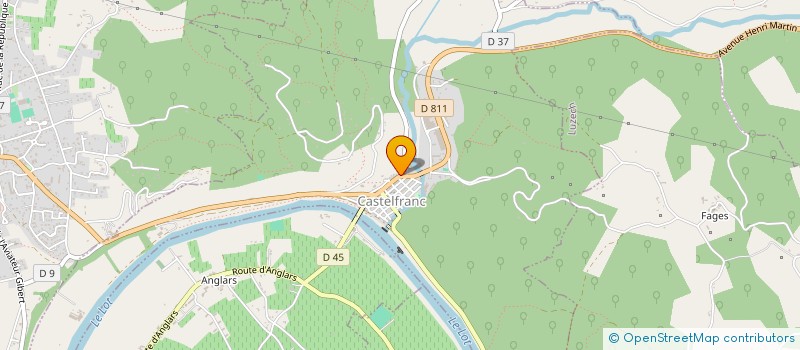 localisation de l'entreprise MONSIEUR OLIVIER LESPINE  CASTELFRANC