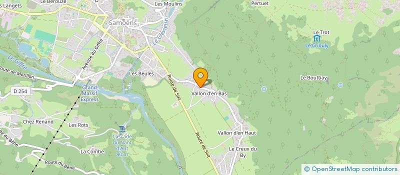 localisation de l'entreprise MONSIEUR OLIVIER LESTIEN  SAMOENS