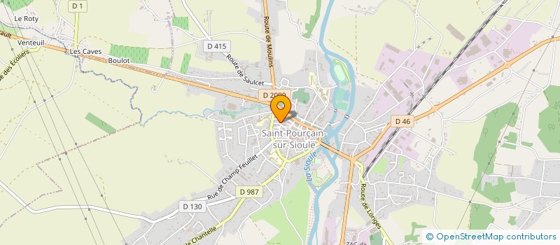 localisation de l'entreprise MONSIEUR OLIVIER LETELLIER à SAINT-POURCAIN-SUR-SIOULE