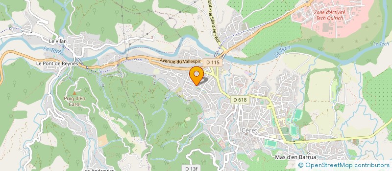 localisation de l'entreprise MONSIEUR OLIVIER LEURQUIN à CERET