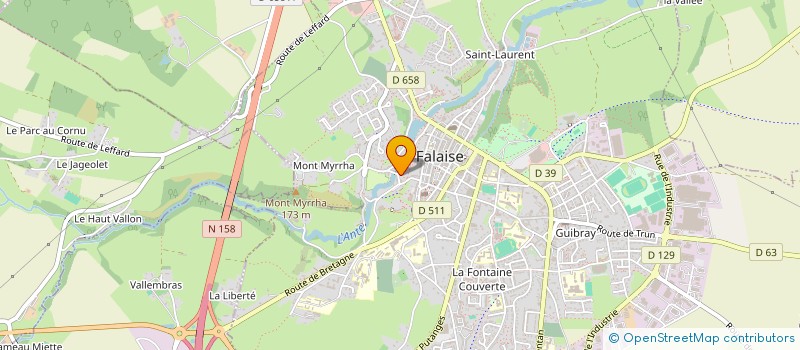 localisation de l'entreprise MONSIEUR OLIVIER LEVANNIER  FALAISE