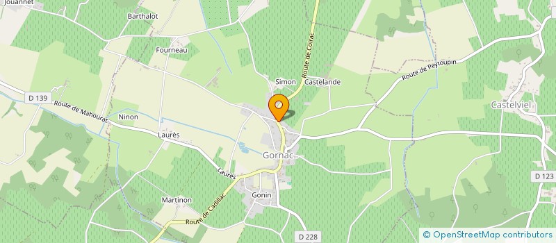 localisation de l'entreprise MONSIEUR OLIVIER LEVEQUE  GORNAC