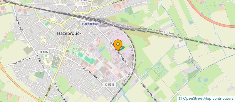 localisation de l'entreprise MONSIEUR OLIVIER LEVRAU  HAZEBROUCK