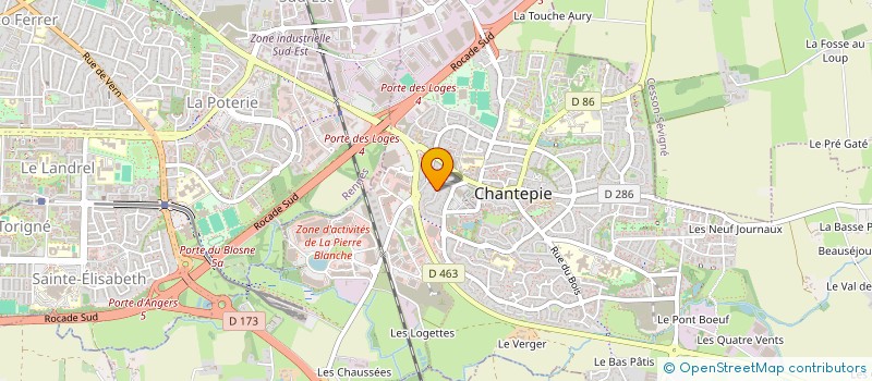 localisation de l'entreprise MONSIEUR OLIVIER LHOPITEAU  CHANTEPIE