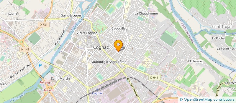 localisation de l'entreprise MONSIEUR OLIVIER LHOTE à COGNAC