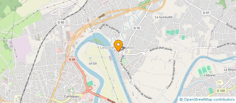 localisation de l'entreprise MONSIEUR OLIVIER LIEBIG  LESCURE-D'ALBIGEOIS