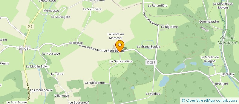 localisation de l'entreprise MONSIEUR OLIVIER LIENART à FEINGS