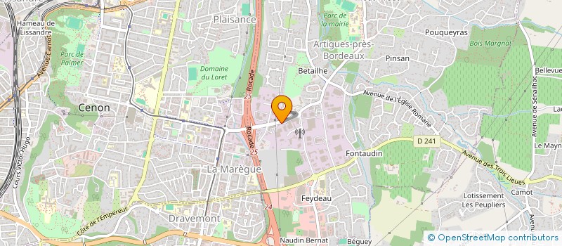 localisation de l'entreprise MONSIEUR OLIVIER LILA  ARTIGUES-PRES-BORDEAUX